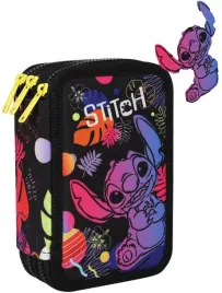 piornik-coolpack-trzykomory-z-wyposazeniem-kolorowy-stitch-czarny