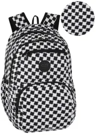 plecak-coolpack-dwiekomory-mlodziezowy-pick-pepit-czarno-bialy-szachownica