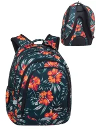 plecak-coolpack-mlodziezowy-kwiaty-czerwone-lilie-rio-trzy-komory-plan