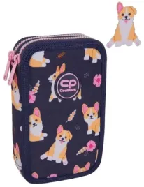 piornik-coolpack-dwukomorowy-wyposazony-szkolny-pieski-corgi