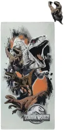 recznik-70x140-bawelniany-kapielowy-jurassic-world-dinozaury-trex-plazowy