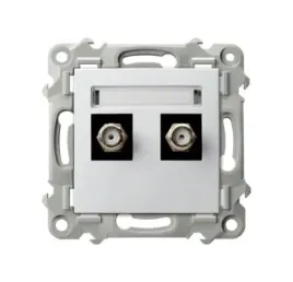 ospel-gpa-2zf-m-00-szafir-gniazdo-antenowe-typu-f-podwojne-kolor-bialy