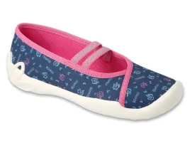 balerinki-dziewczece-buty-kapcie-befado-116y320-r-34-granatowe