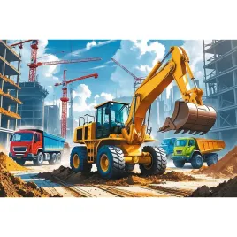puzzle-60-ukladanka-pojazd-koparka-ladowarka-wywrotka-plac-budowy-4-trefl