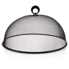 klosz-do-zywnosci-metalowy-czarny-siatka-30-cm