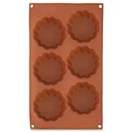forma-do-ciastek-silikonowa-brazowa-kwiatek-30x175x3-cm