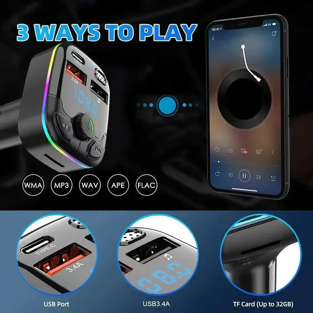 transmiter-fm-bluetooth-5-0-usb-c-pd-dual-usb-stan-nowy