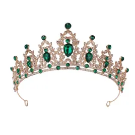 tiara-korona-slubna-zdobiona-z-krysztalkami-kolor-zloty-z-zielonym
