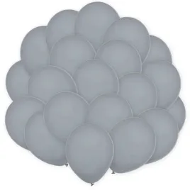 balony-pastel-gray-decomex-szary-18-25-szt