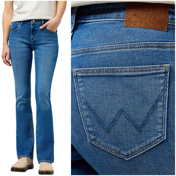 Wrangler BOOTCUT Raven rozszerzane damskie spodnie jeansowe W29 L32