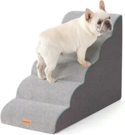 schodki-dla-psa-gardner-pet-5-stopni-rampa-szara-wodoodporna-58-cm