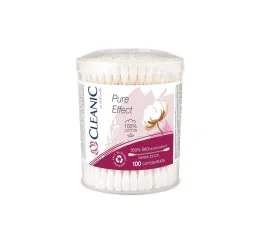cleanic-patyczki-higieniczne-pure-effect-100percent-biodegradowalne-1op-100szt