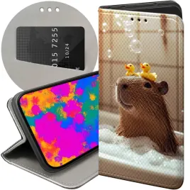 etui-z-klapka-do-xiaomi-redmi-note-13-4g-wzory-kapibara-urocza-zwierzak