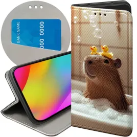 etui-z-klapka-do-xiaomi-poco-c40-wzory-kapibara-urocza-zwierzak-futeral