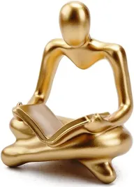 figurka-czytajacej-postaci-zlota-rzezba-dekoracyjna