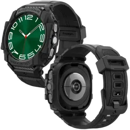 spigen-pasek-do-samsung-galaxy-watch-ultra-47-mm-rugged-armor-pro-skorzany