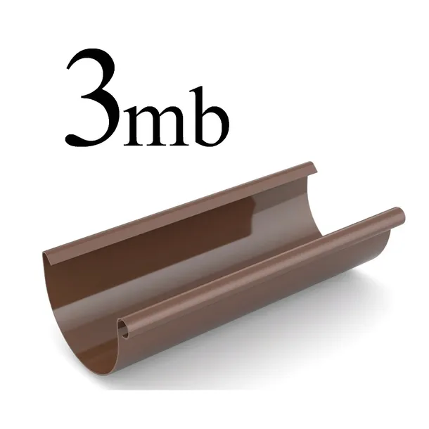 bryza-pvc-rynna-75mm-3m-braz-stan-nowy-rodzaj-rynna