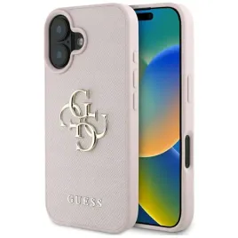 guess-pokrowiec-tpu-do-iphone-16-4g-logo-granulowane-wersja-classic