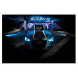 plakaty-93x62-niebieskie-audi-samochody