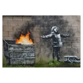 plakaty-120x80-smog-snieg-banksy-graffiti
