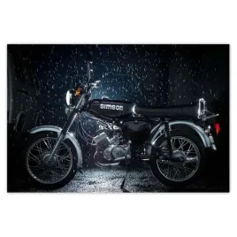 plakaty-120x80-czarny-simson-w-deszczu