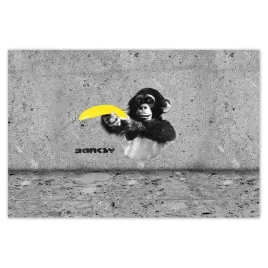 plakaty-120x80-banksy-banan-malpa