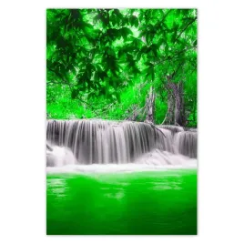 plakaty-80x120-zielony-wodospad-kaskada