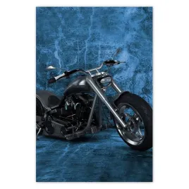 plakaty-62x93-niebieska-sciana-motocykl