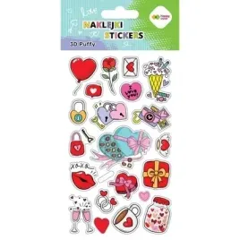 naklejki-3d-puffy-valentines-10x20cm-happy-color