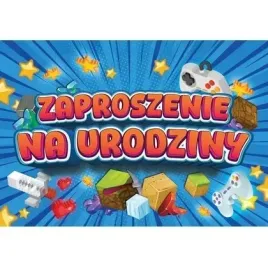 zaproszenie-urodziny-zay-mini-10szt