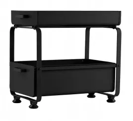 organizer-pod-zlew-kuchenny-lazienkowy-2-szuflady-czarny-metalowy