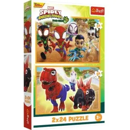 puzzle-dla-dzieci-2x24-elementy-spidey-i-dinozaury