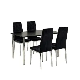 zestaw-stol-lugano-120x80-blat-czarny-nogi-chrom-4-monako-czarne-welur