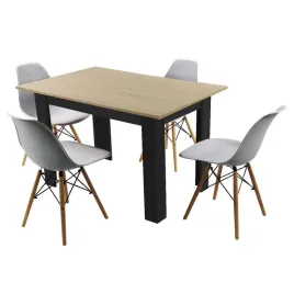 zestaw-stol-120x80-blat-jasny-dab-sonoma-nogi-czarne-4-jasno-szare-krzesla