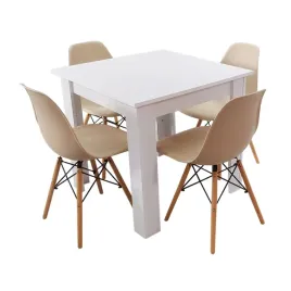zestaw-stol-modern-80-bialy-i-4-krzesla-milano-bezowe
