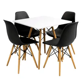 zestaw-stol-dsw-80x80-bialy-4-czarne-krzesla-milano