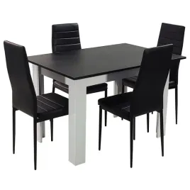 zestaw-stol-modern-120-bw-i-4-czarne-krzesla-nicea