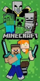 recznik-dzieciecy-minecraft-zielony-9656-70x140-jerry-fabrics