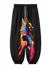 wygodne-meskie-spodnie-typu-harem-czarne-z-nadrukiem-anime-rozmiar-3xl