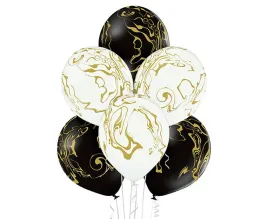 balony-lateksowe-marble-30-cm-6-szt-czarno-biale-ze-zlotem-belbal
