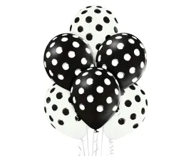 balony-czarne-biale-belbal-w-grochy-d11-30cm-6szt