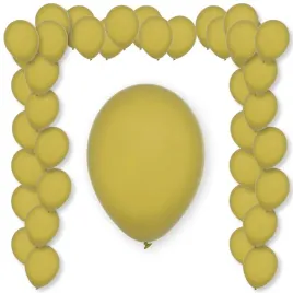 balony-pastel-mustard-decomex-musztardowy-11-100-szt