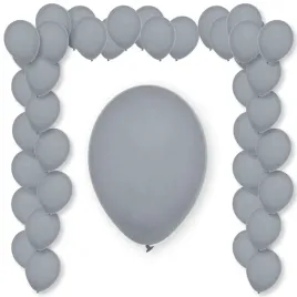 balony-pastel-gray-decomex-szary-11-100-szt