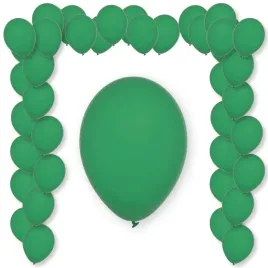 balony-pastel-forest-green-decomex-zielony-11-100-szt