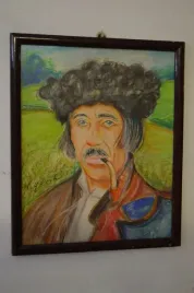 st-gorski-portret-gorala-stara-pastel-za-szklem
