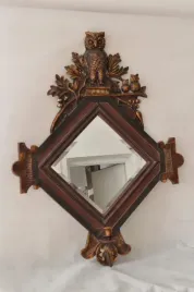 brazowe-lustro-sowa-sowy-sowki-swiecznik