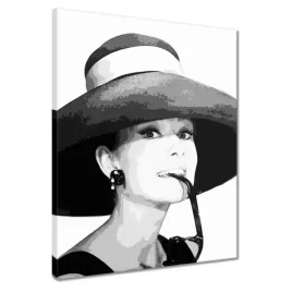 obrazy-40x50-hepburn-z-kapeluszem