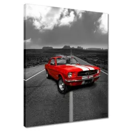 obrazy-40x50-czerwony-ford-mustang-usa