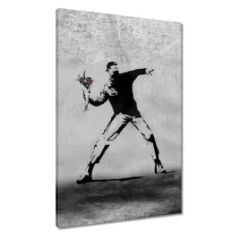 obrazy-60x90-banksy-miotacz-kwiatow