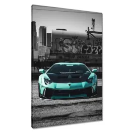 obrazy-60x90-turkusowe-lamborghini